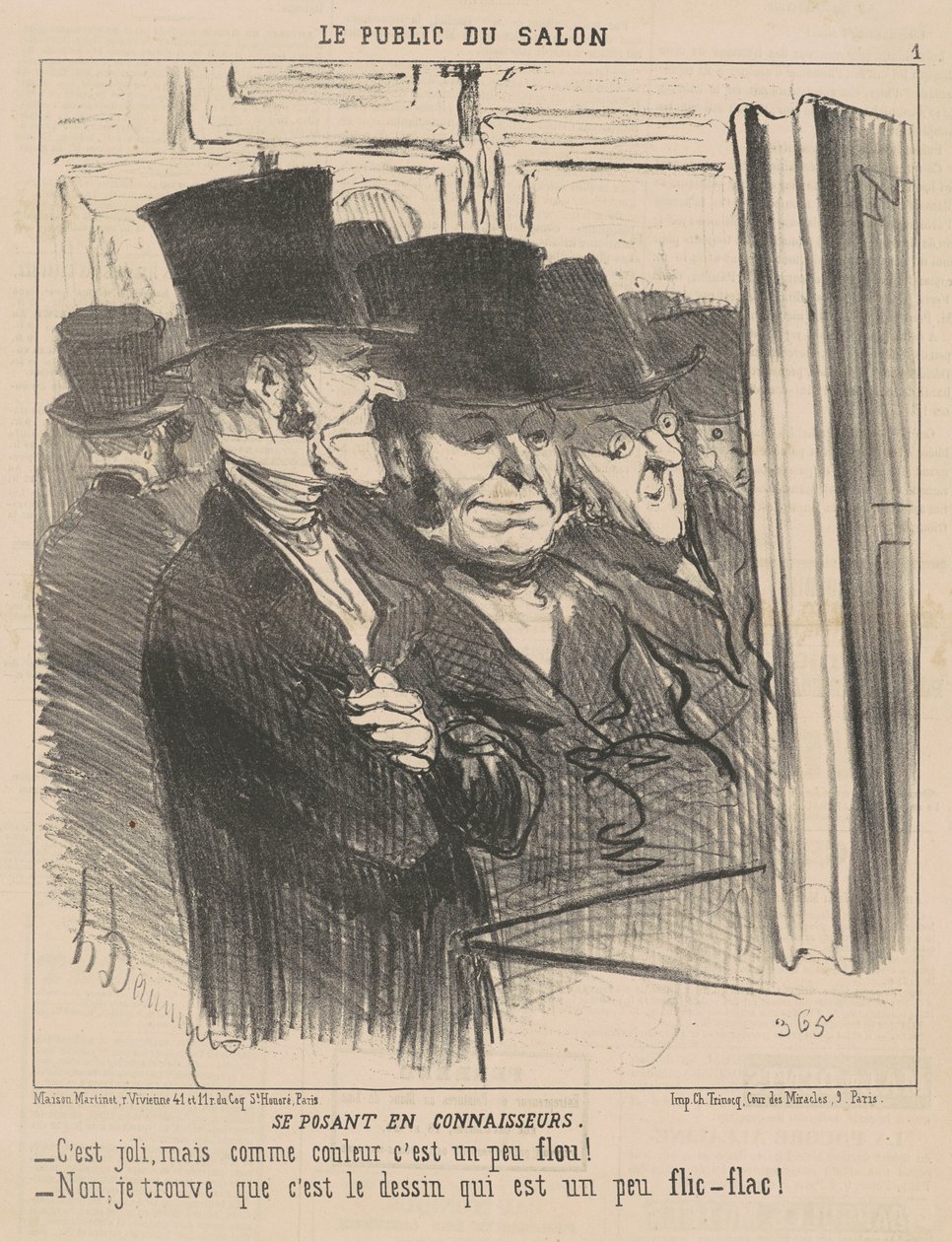 Vydávající se za fajnšmekry od Honoré Daumier
