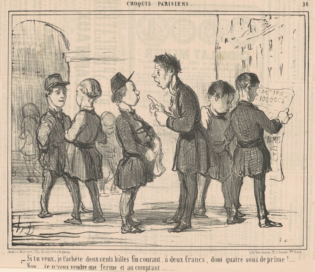 Jestli chceš, koupím ti dvě stě kuliček... od Honoré Daumier
