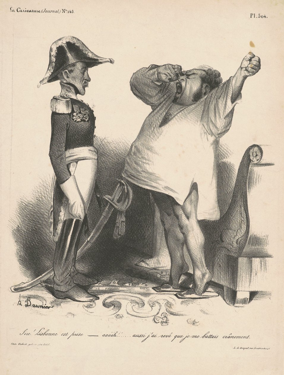 Zplodit! Lisabon je zajat... (Pane! Lisabon byl zajat...) od Honoré Daumier