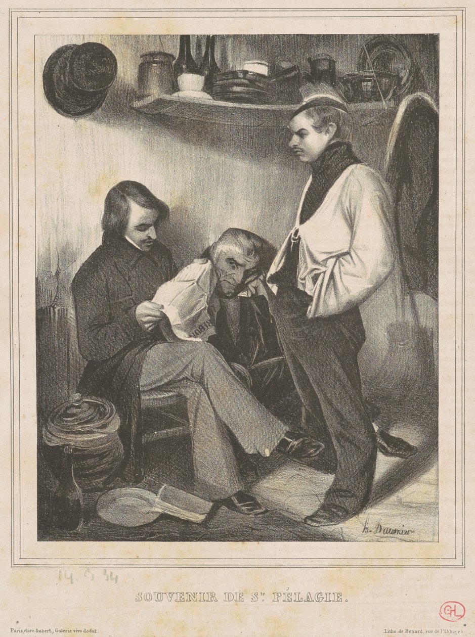 Vzpomínka na sv. Pelagia od Honoré Daumier