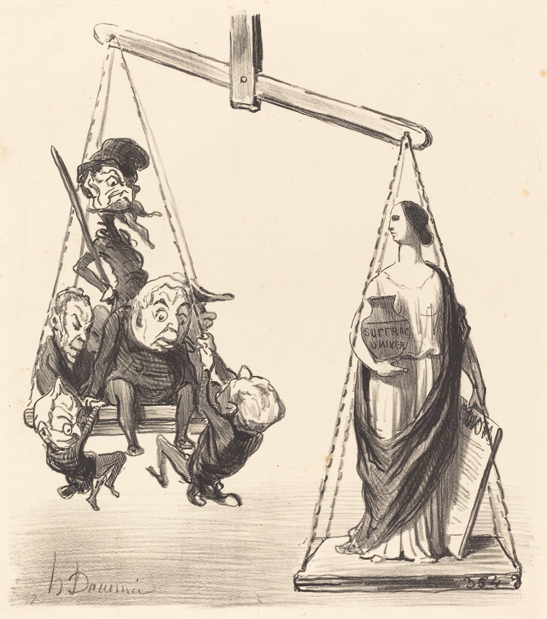 Všeobecné volební právo od Honoré Daumier