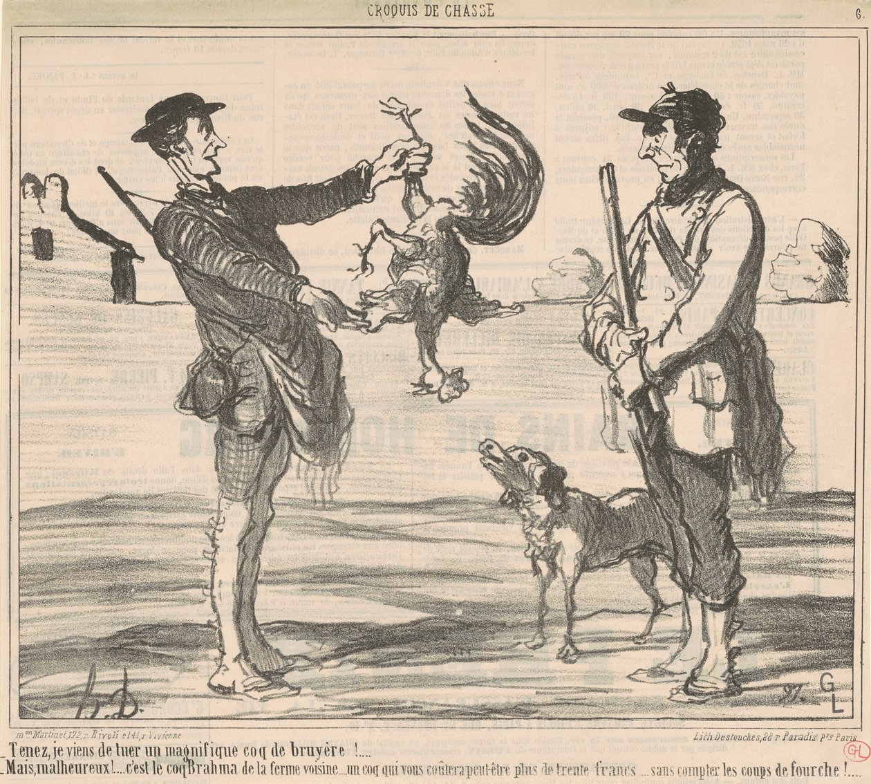 Tady jsem právě zabil úžasného... od Honoré Daumier