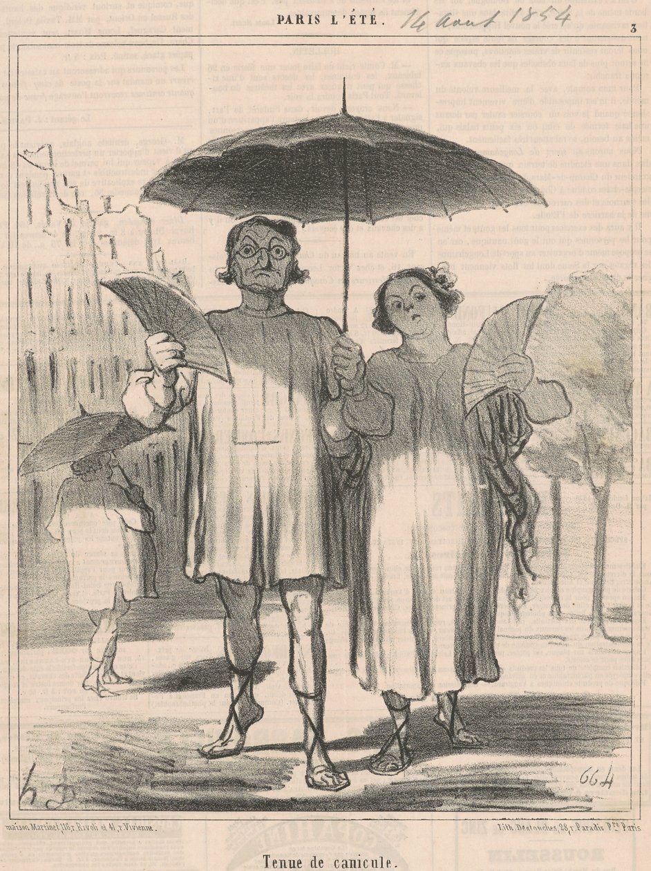 Oblečení z vlny veder od Honoré Daumier
