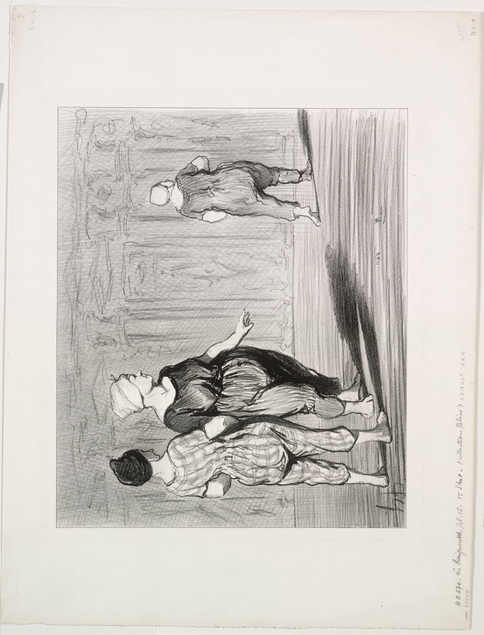 The Bathers, deska 15: Je to zase ona, krásná móda, Madame Coquardeau!, 1847. od Honoré Daumier