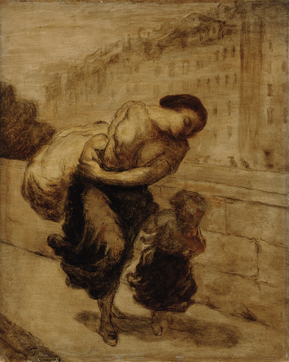 Zátěž; Břemeno, kolem 1855-1856 od Honoré Daumier