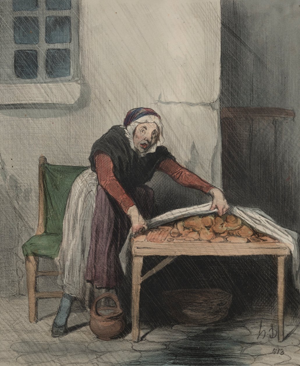 Kapitola interpretací, deska 8: Každá popálenina se bojí studené vody, 1843. od Honoré Daumier