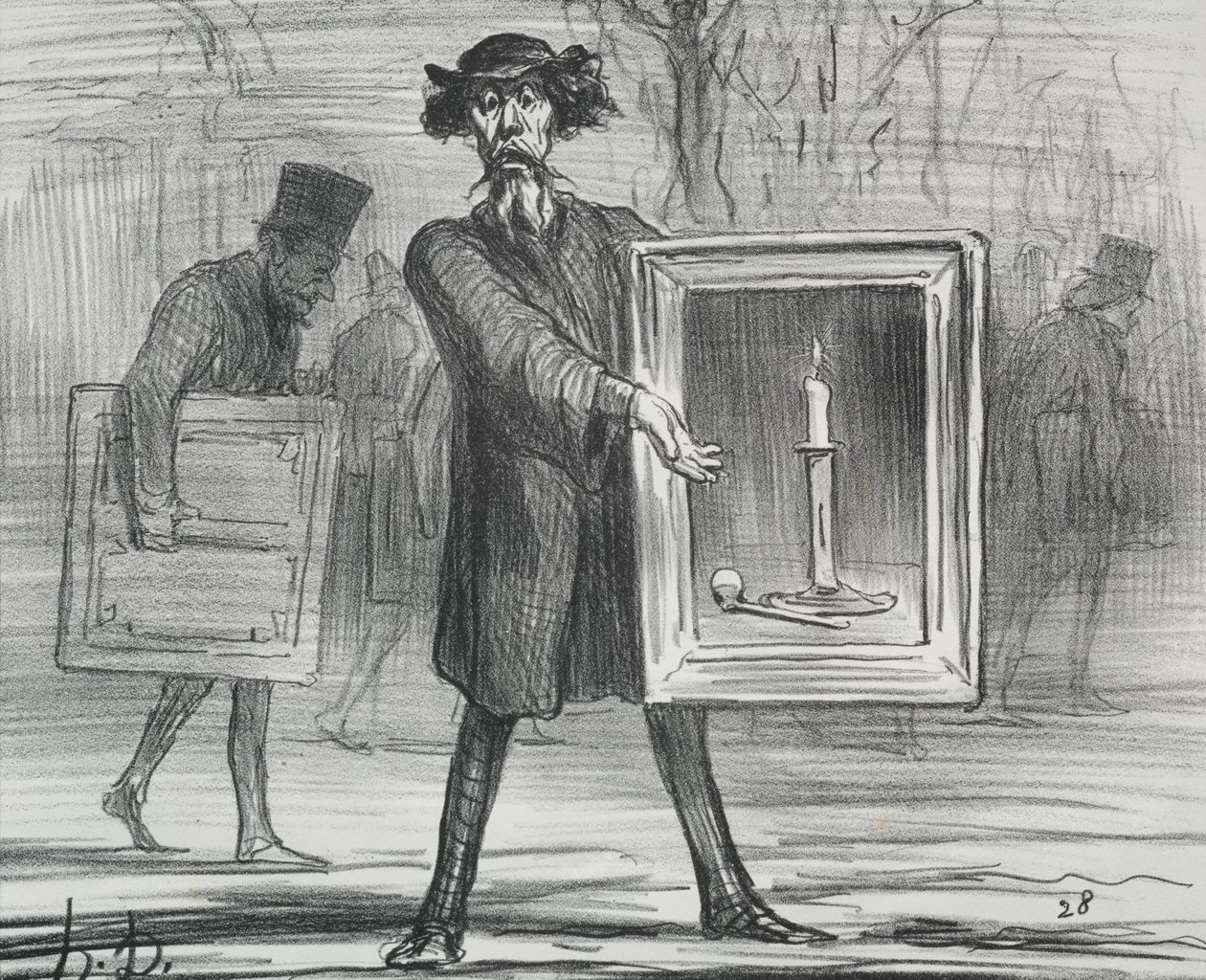 Výstava z roku 1859 (deska 1): Toto odmítli, Ignoramové! od Honoré Daumier