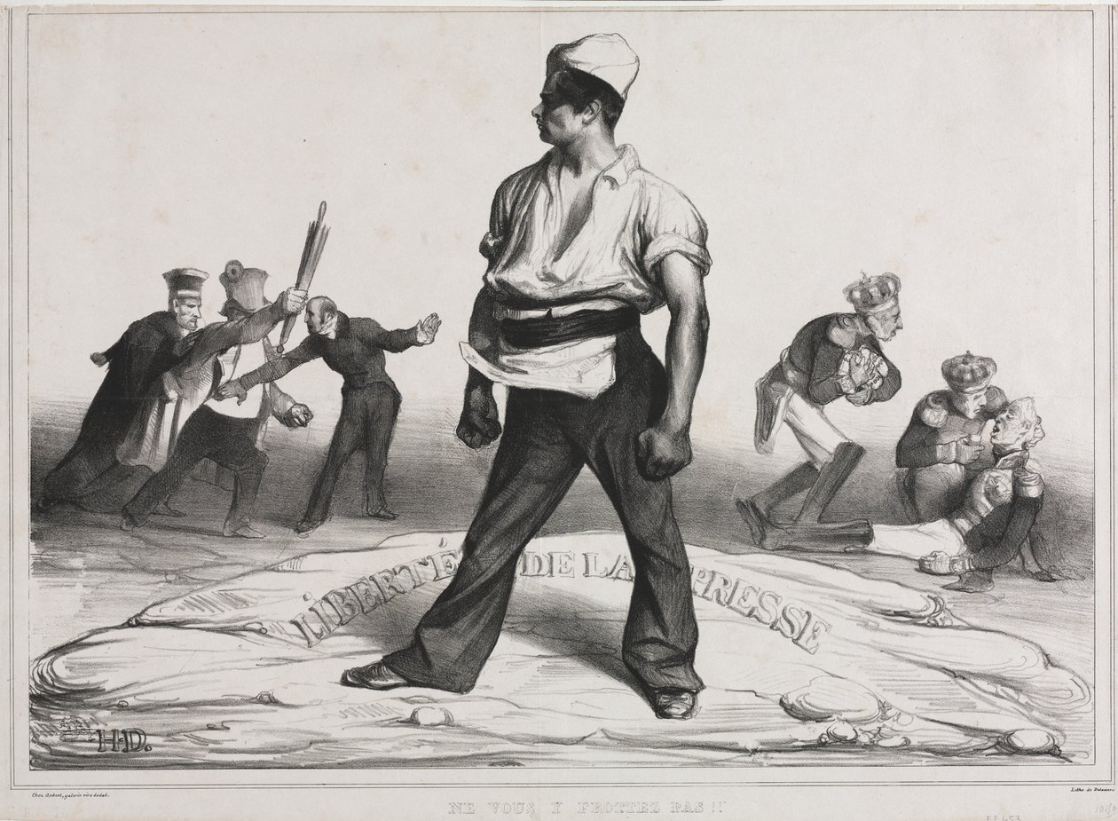 Měsíční sdružení (deska 20): Nezasahujte do toho! od Honoré Daumier