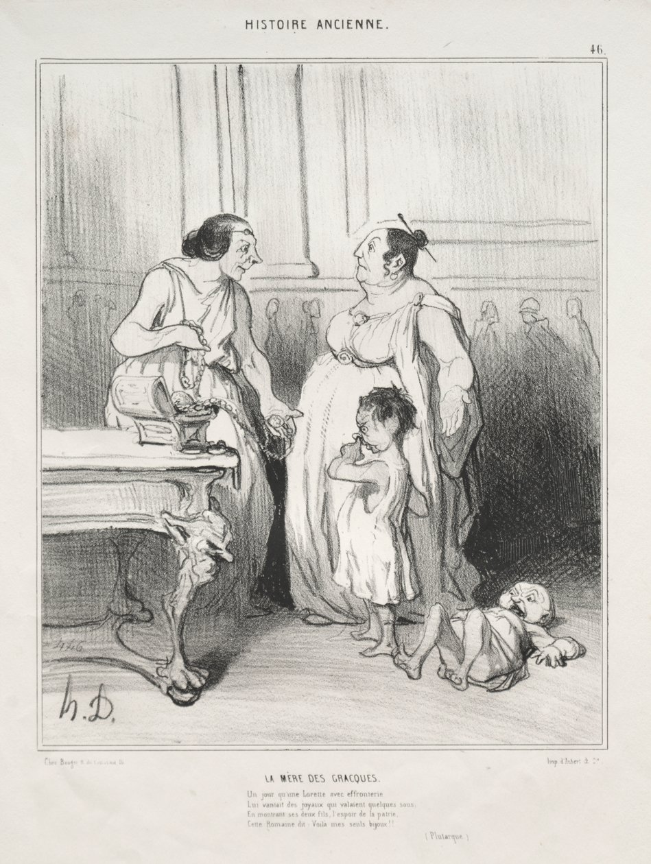 Matka Gracchi od Honoré Daumier