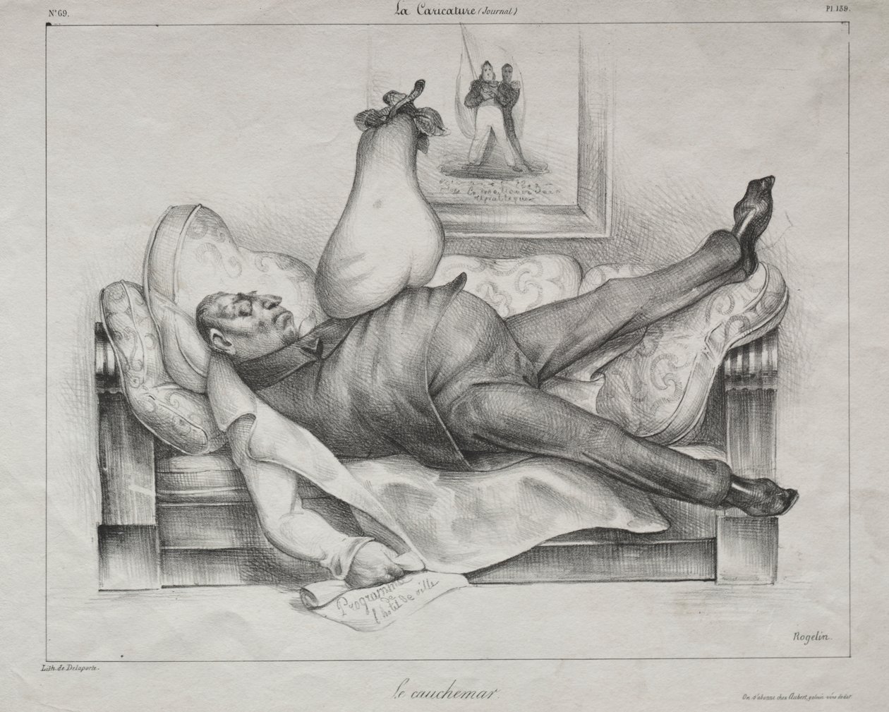 Noční můra od Honoré Daumier