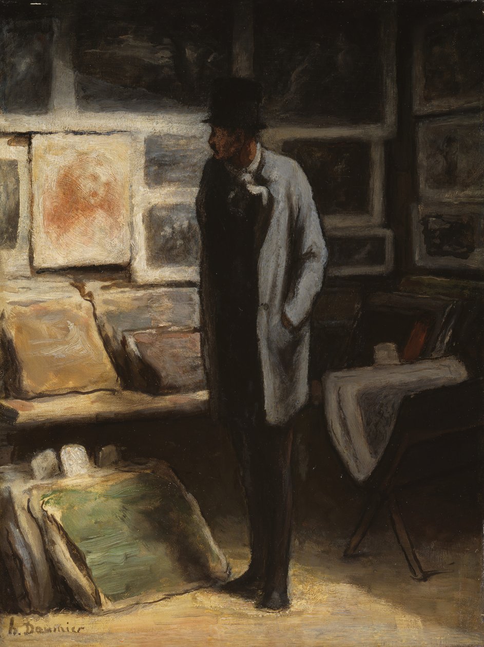 Sběratel tisků, c. 185763. od Honoré Daumier