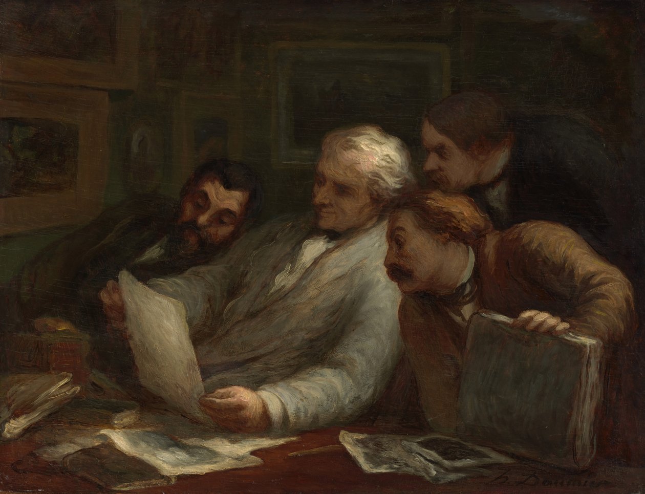 The Print Collectors, c.1860-63 od Honoré Daumier