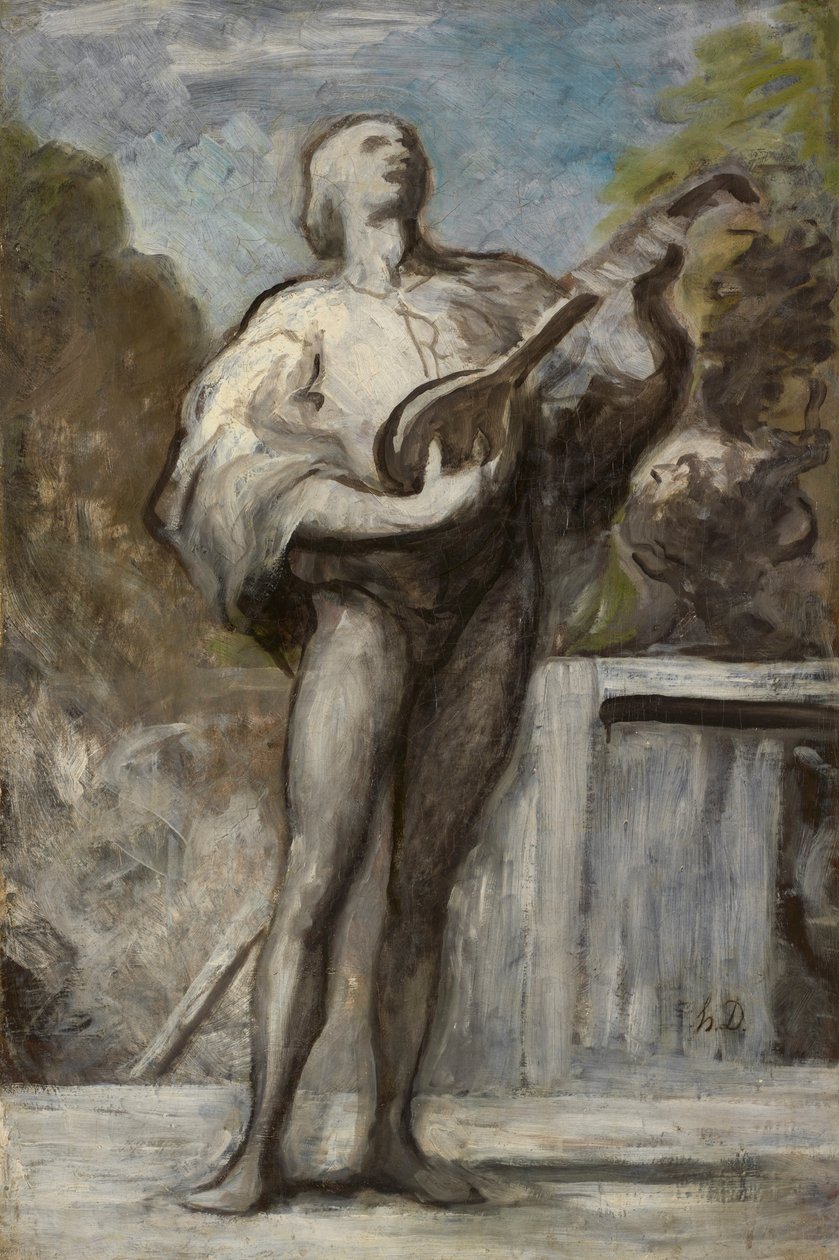 Trubadúr od Honoré Daumier