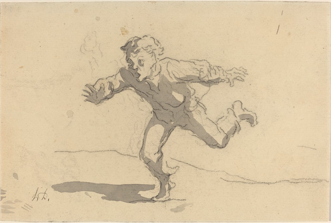 Mladý kurýr od Honoré Daumier