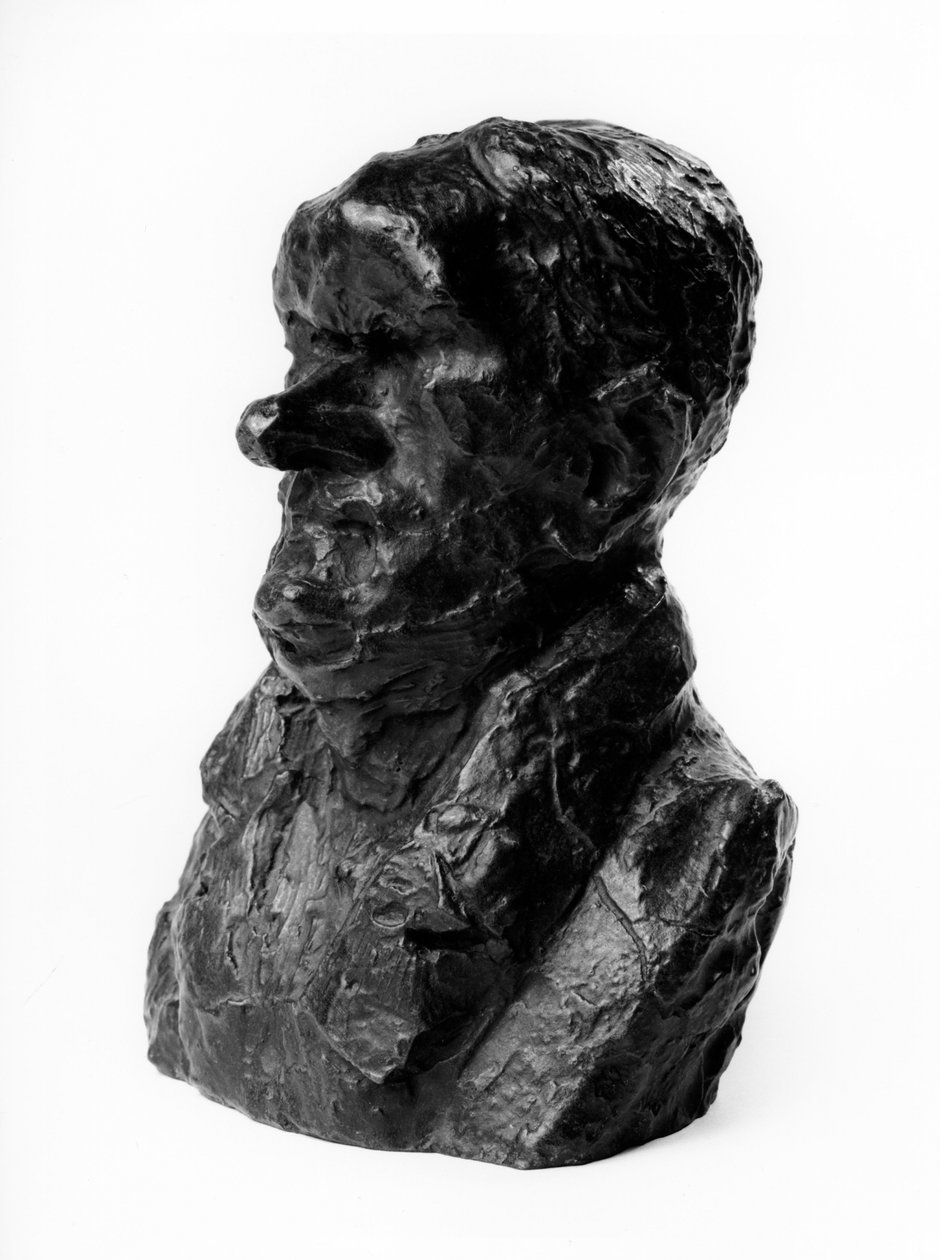 Náklad bust „Celebrites du Juste Milieu“ „“ Karikatura od Auguste Gannerona (1792-1847), zástupce a průmyslníka. Plachý.““ Socha Honore Daumiera (1808-1879) 19. století. Inv L 48,4 Rozměr v cm V 18 x L 13 Musee des Beaux Arts, Palais Long od Honoré Daumier