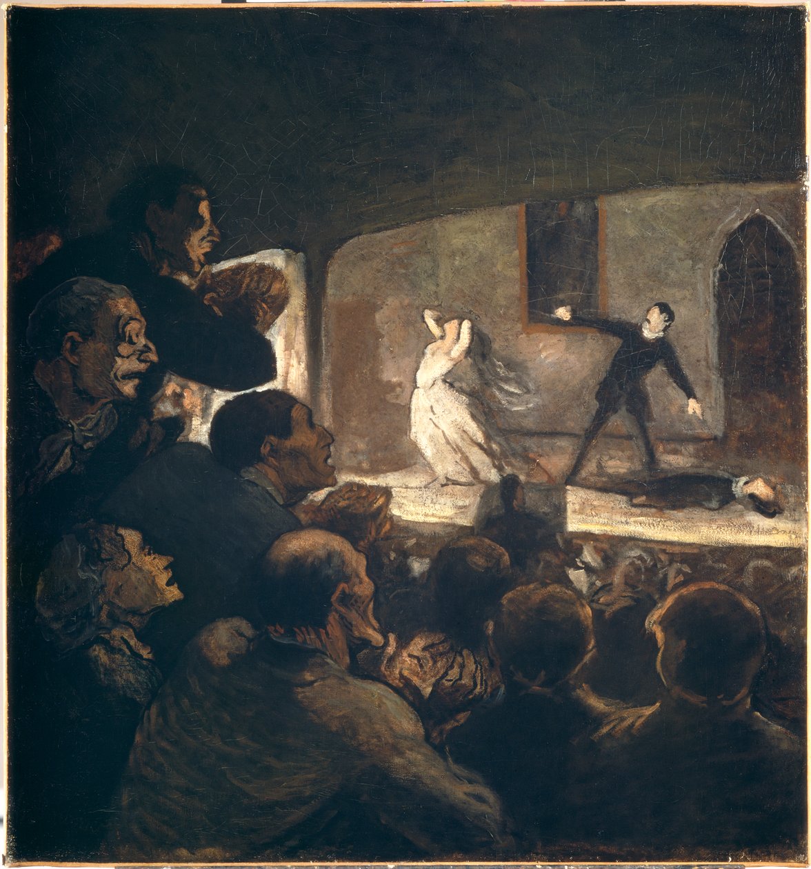 Drama, cca 1860 (olej na plátně) od Honoré Daumier