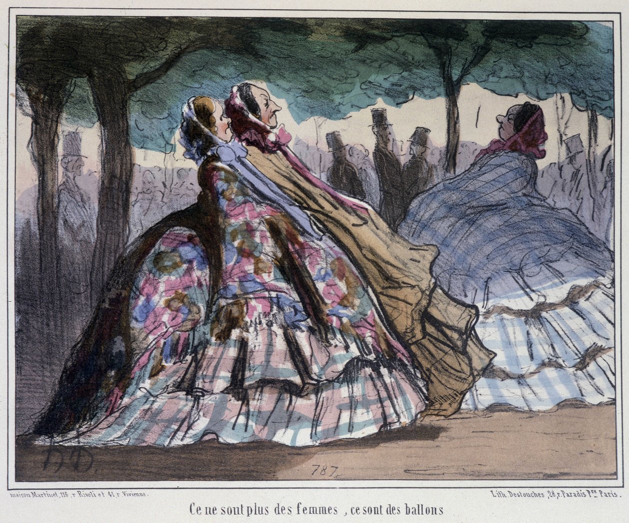Nejsou to ženy, jsou to balónky - od Daumiera od Honoré Daumier