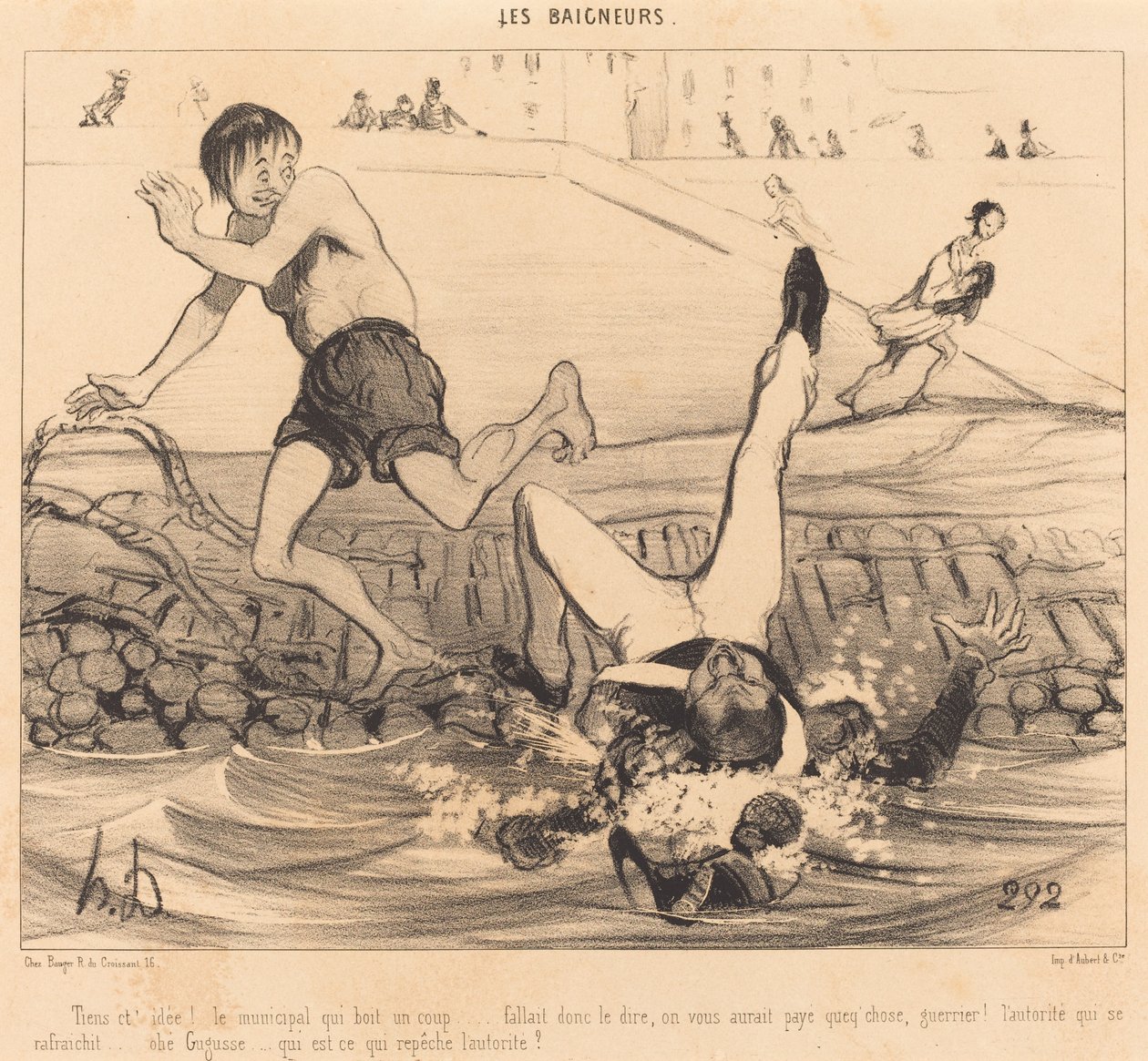 Tady je váš nápad! Obecní, kdo si dá panáka... od Honoré Daumier