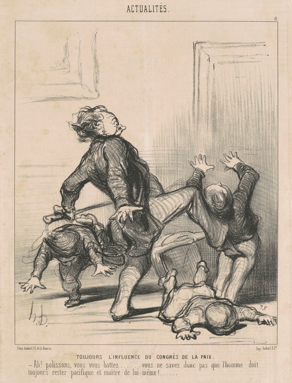 Stále vliv mírového kongresu... od Honoré Daumier