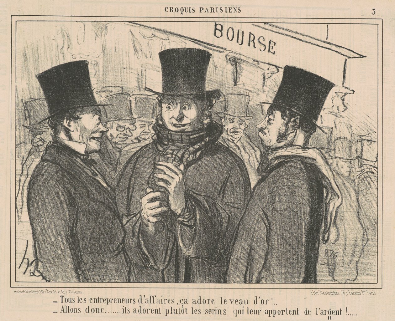 Všichni podnikatelé to milují... od Honoré Daumier