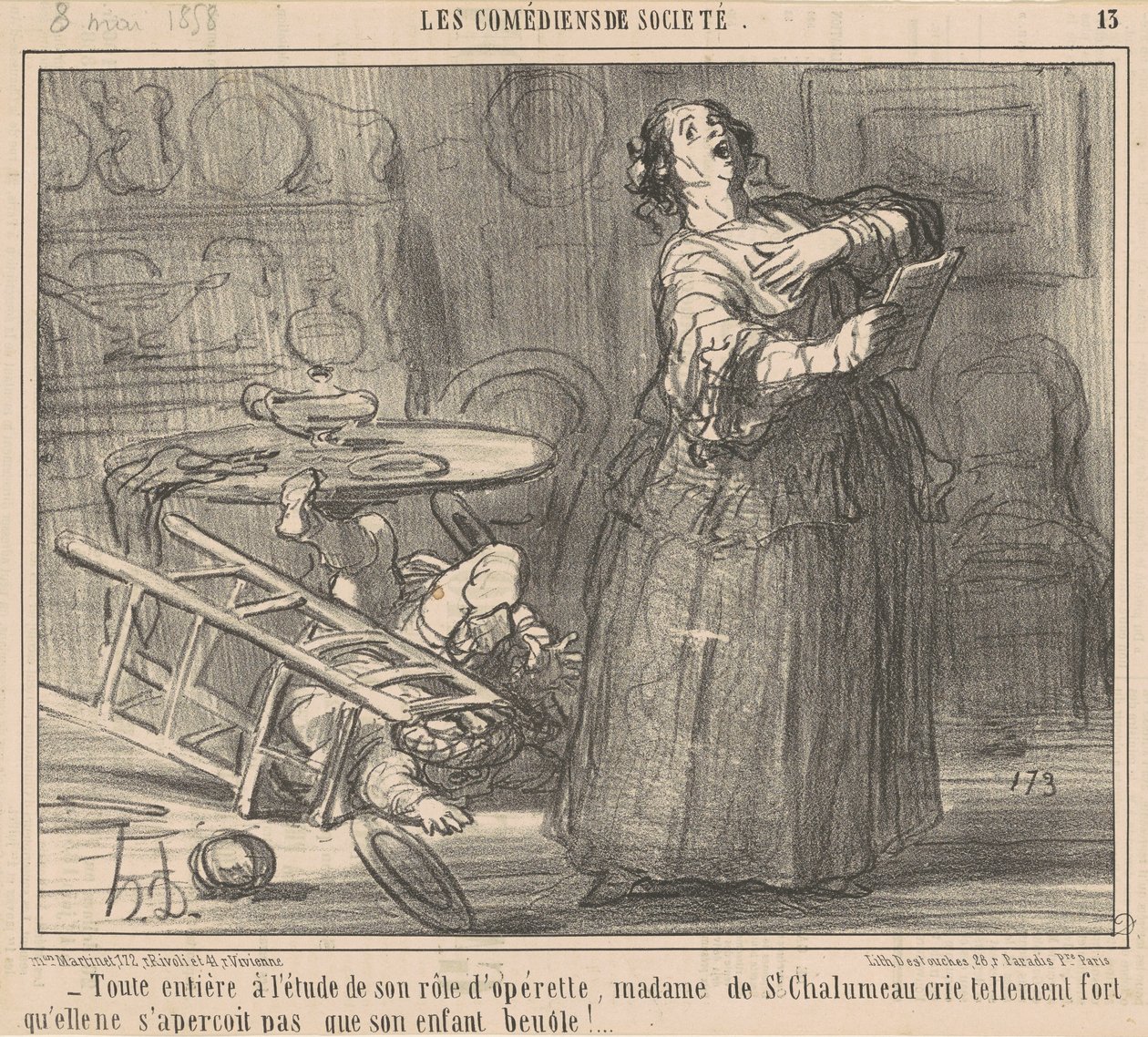 Zcela studuje svou roli... od Honoré Daumier