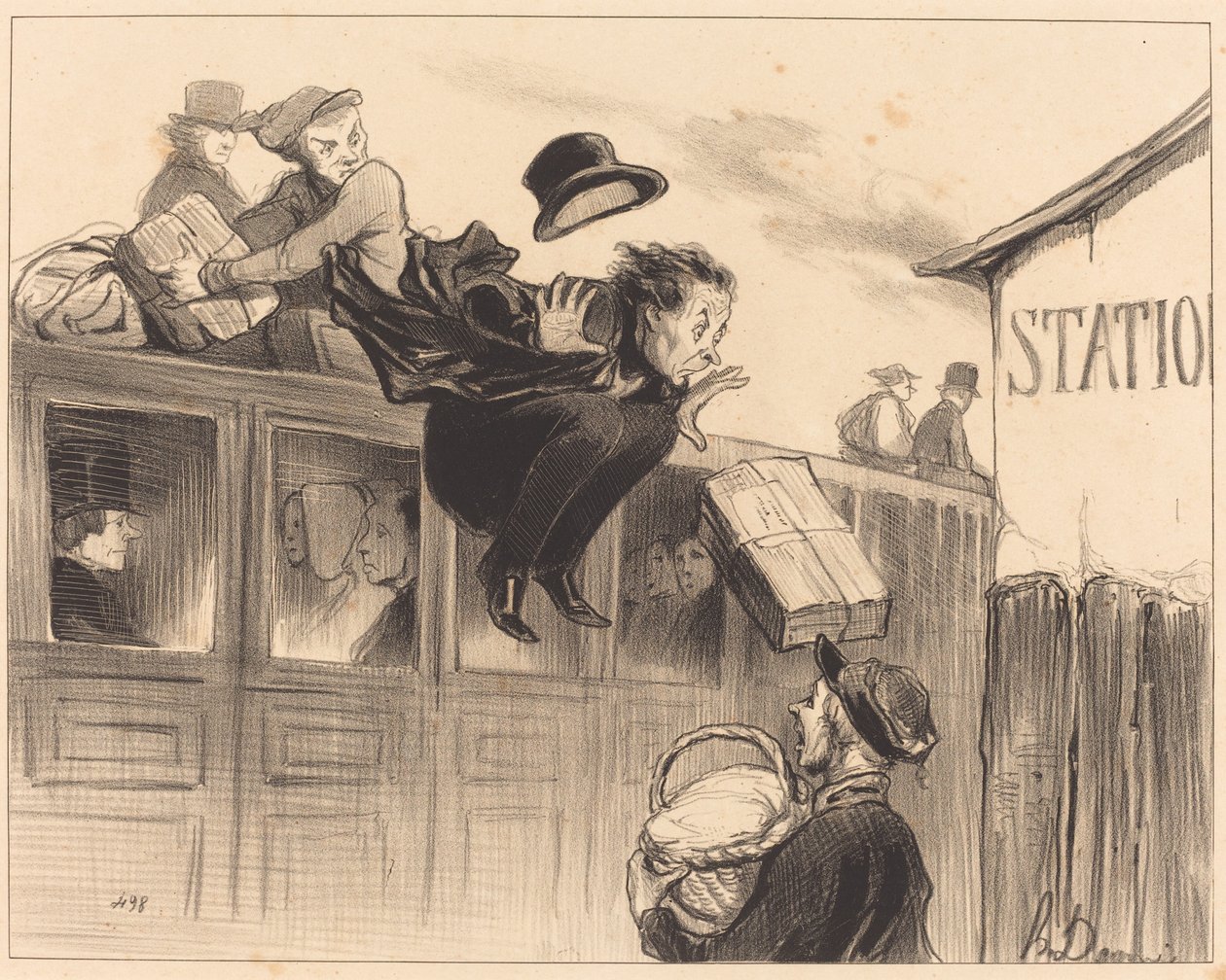 Třicet sekund stanice od Honoré Daumier