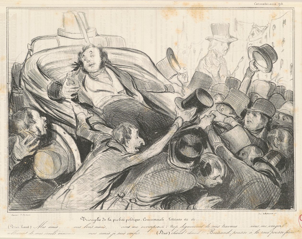 Triumf poctivosti obchodní politiky od Honoré Daumier