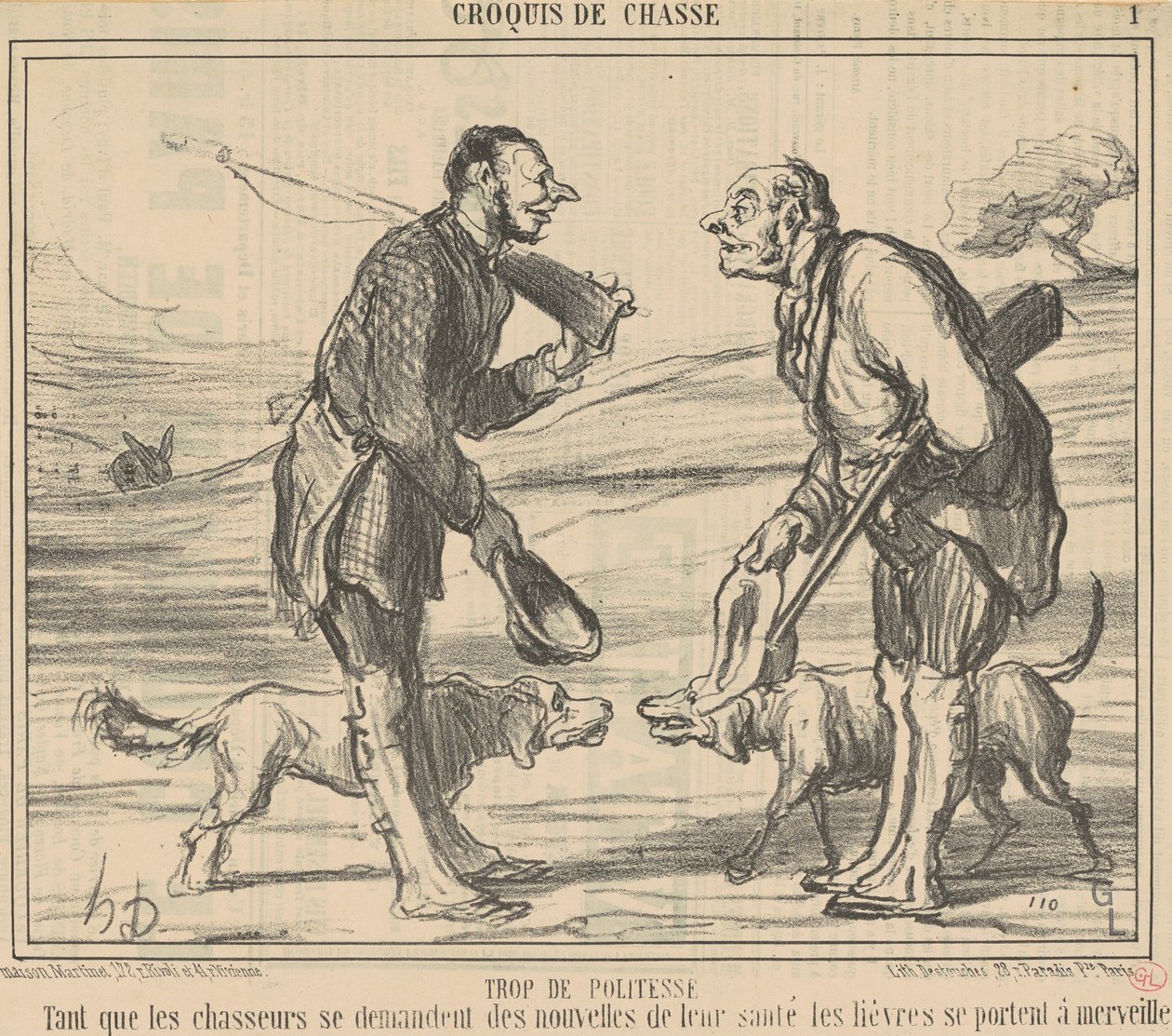 přílišná zdvořilost od Honoré Daumier
