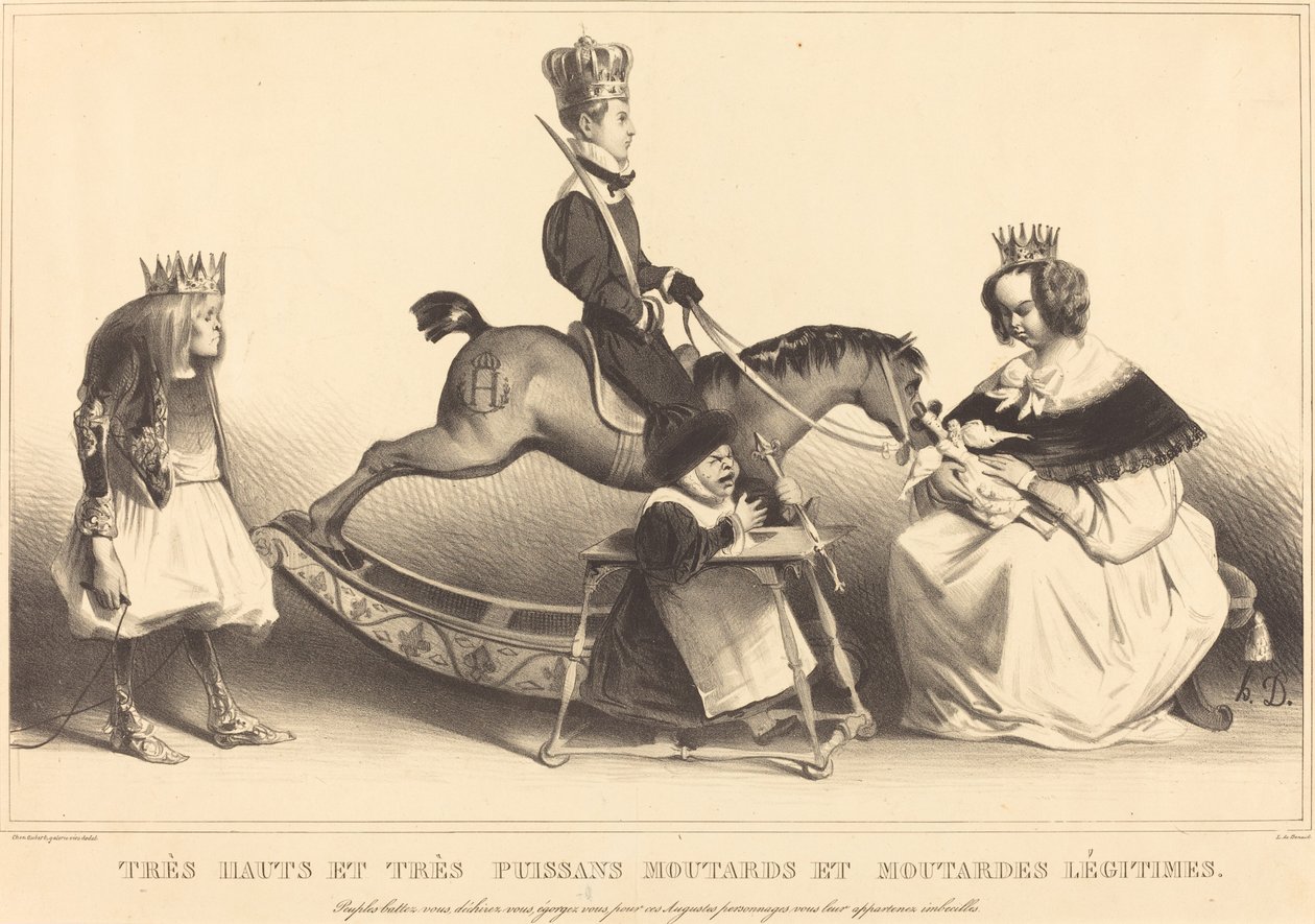 Velmi vysoká a velmi silná legitimní hořčice a hořčice od Honoré Daumier