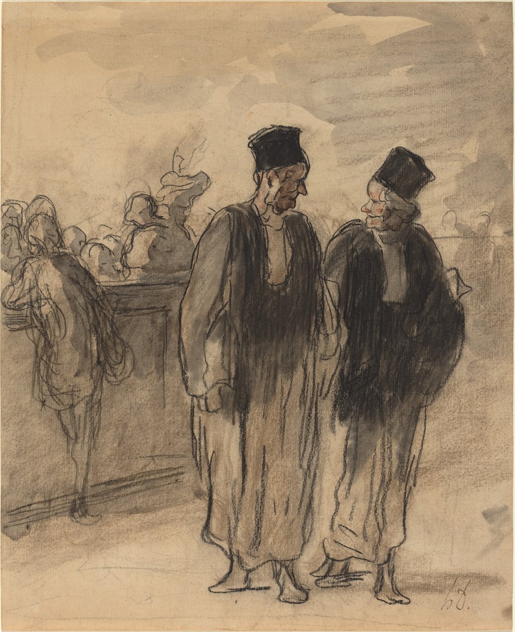 Dva právníci od Honoré Daumier