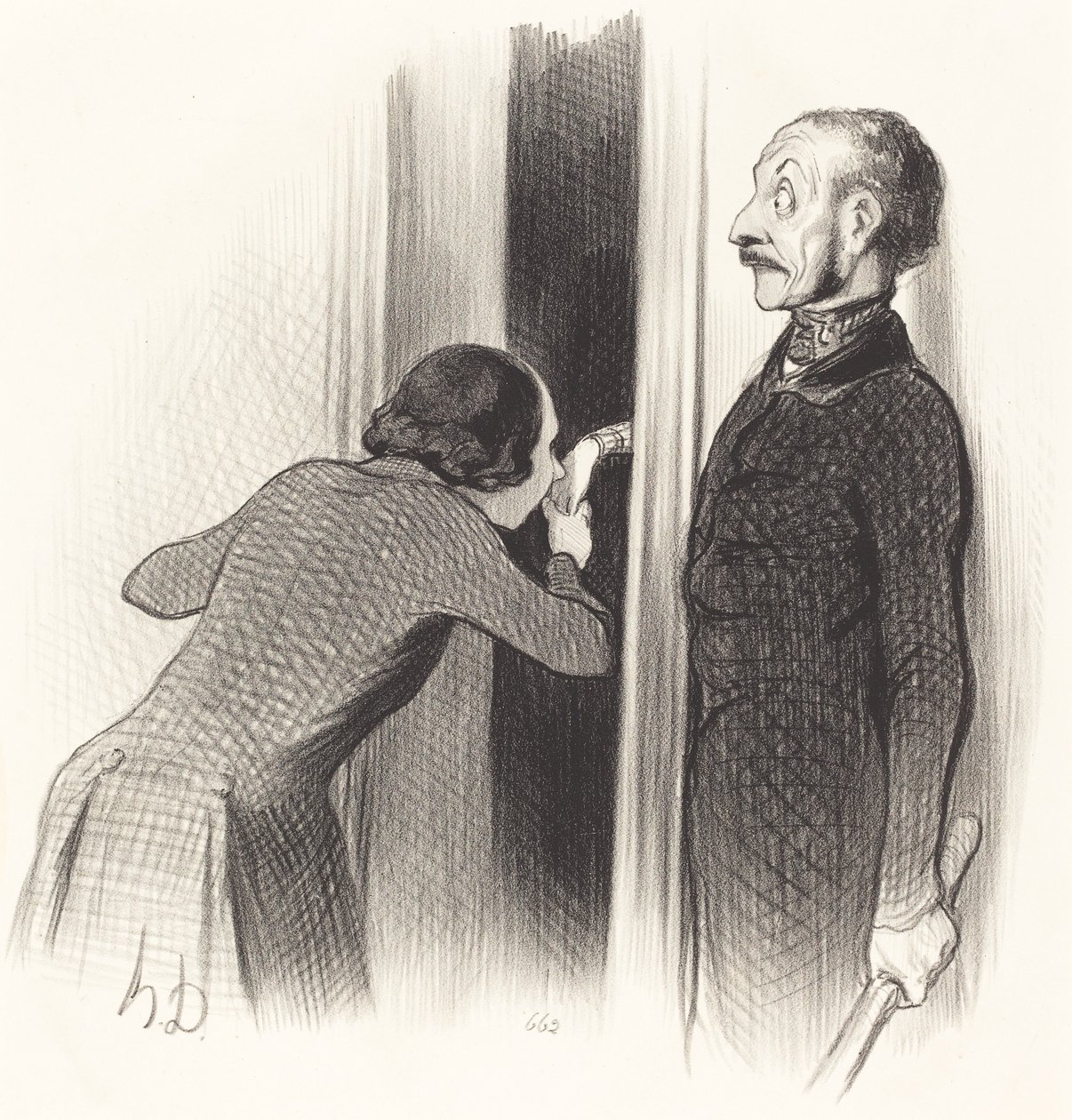 Velmi šťastný milenec od Honoré Daumier