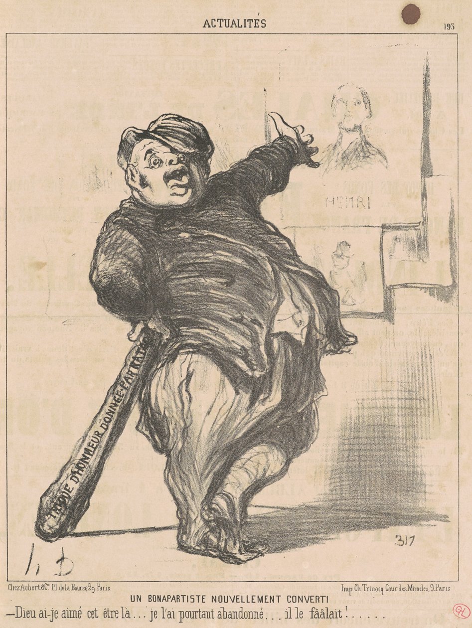 Nově obrácený Bonapartista od Honoré Daumier