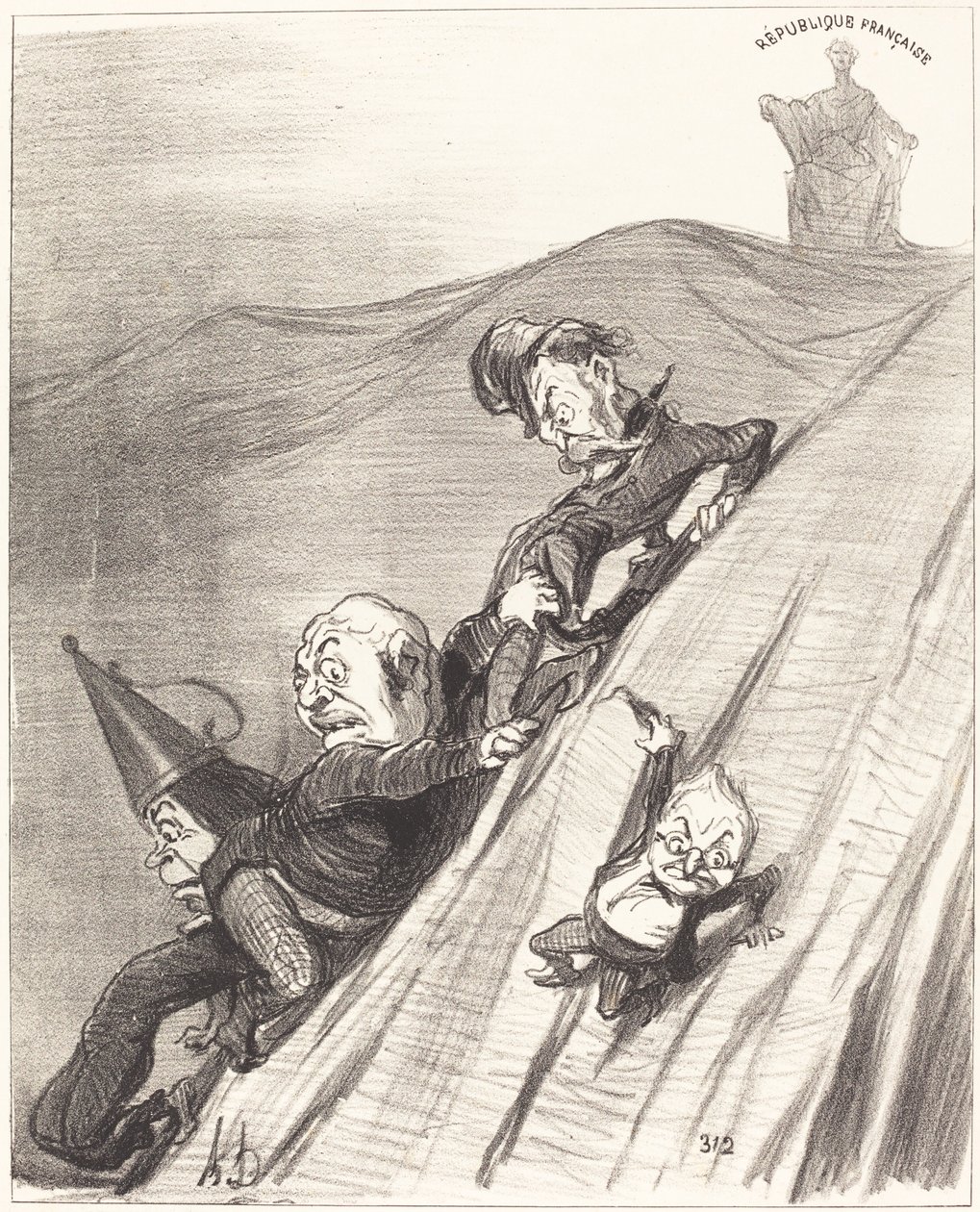 Nebezpečná cesta od Honoré Daumier