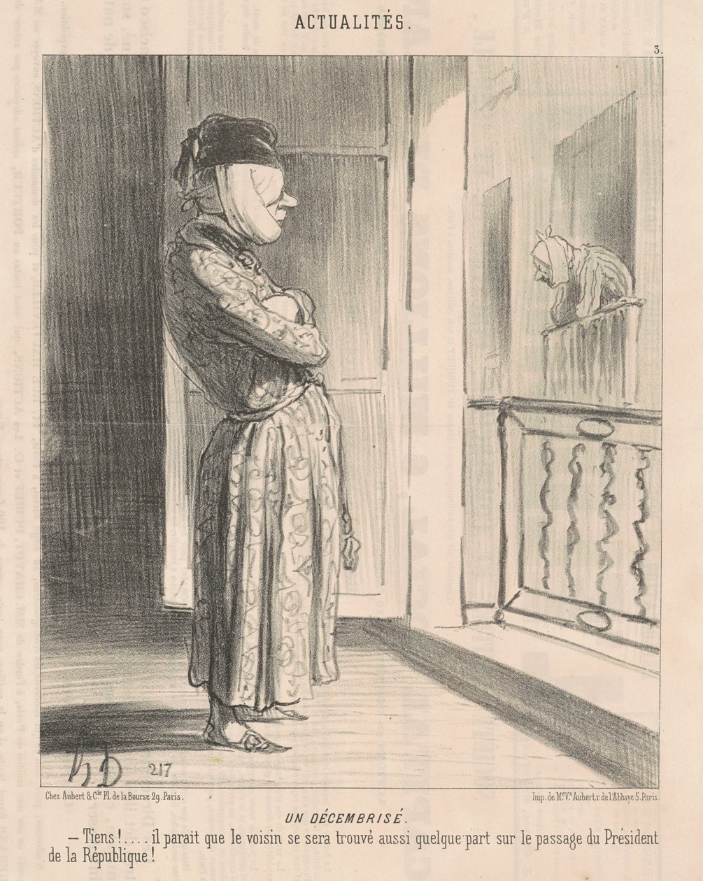 Prosinec od Honoré Daumier