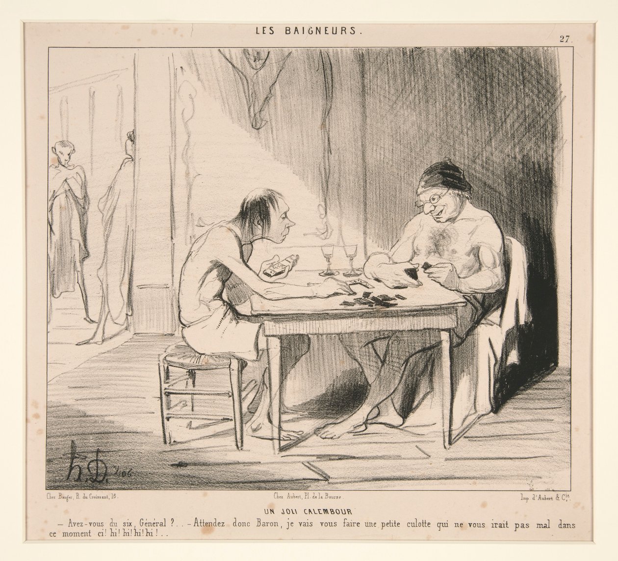 Pěkná hříčka. Máte šestku, generále? od Honoré Daumier