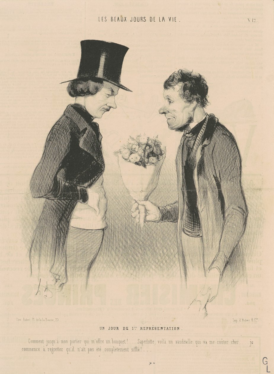 Jeden den prvního představení od Honoré Daumier