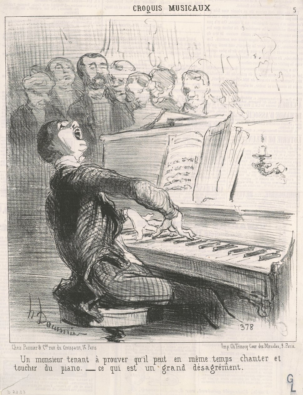 Gentleman, který chce dokázat, že umí... od Honoré Daumier