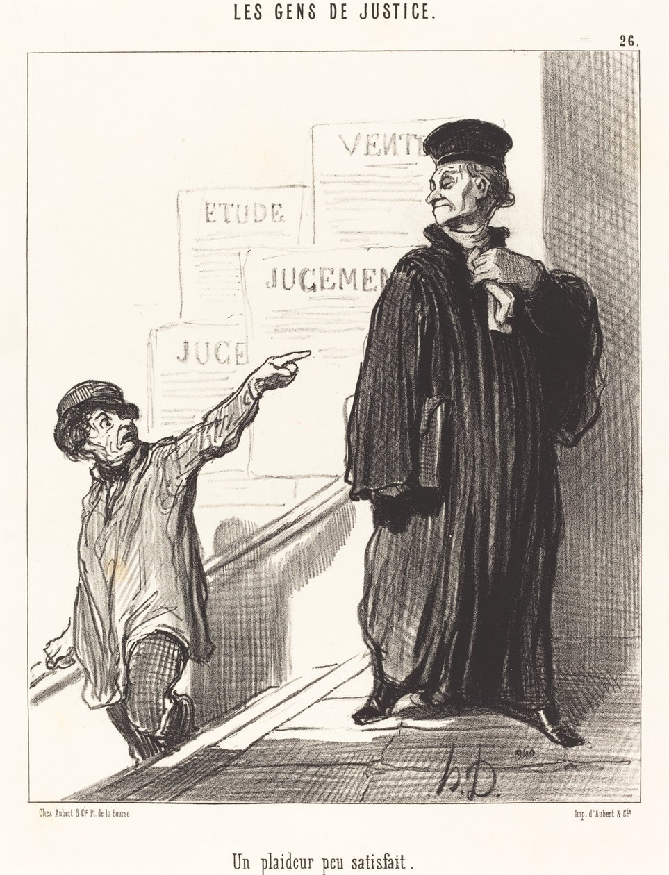 Nespokojený účastník sporu od Honoré Daumier