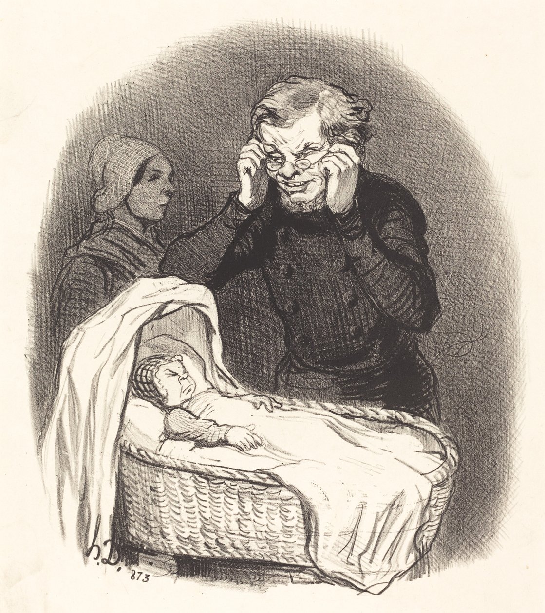 Šťastný otec od Honoré Daumier