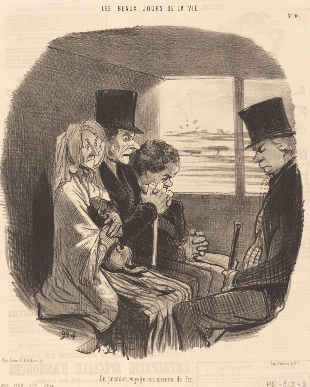 První cesta železnicí od Honoré Daumier