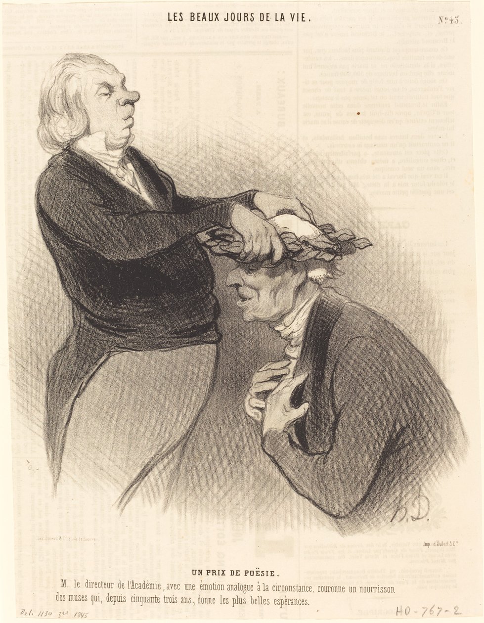 Cena za poezii od Honoré Daumier