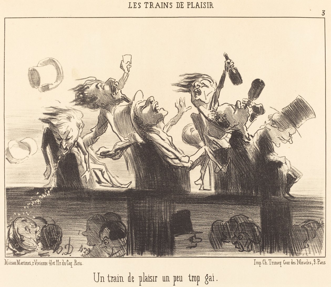 Vlak potěšení, který je trochu moc veselý od Honoré Daumier
