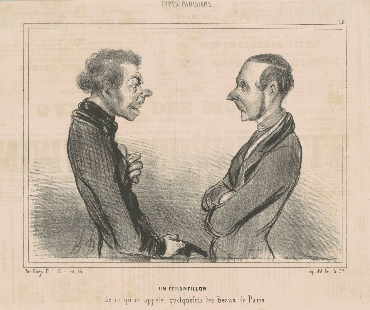 Ukázka toho, čemu říkáme...les beaux de paris od Honoré Daumier