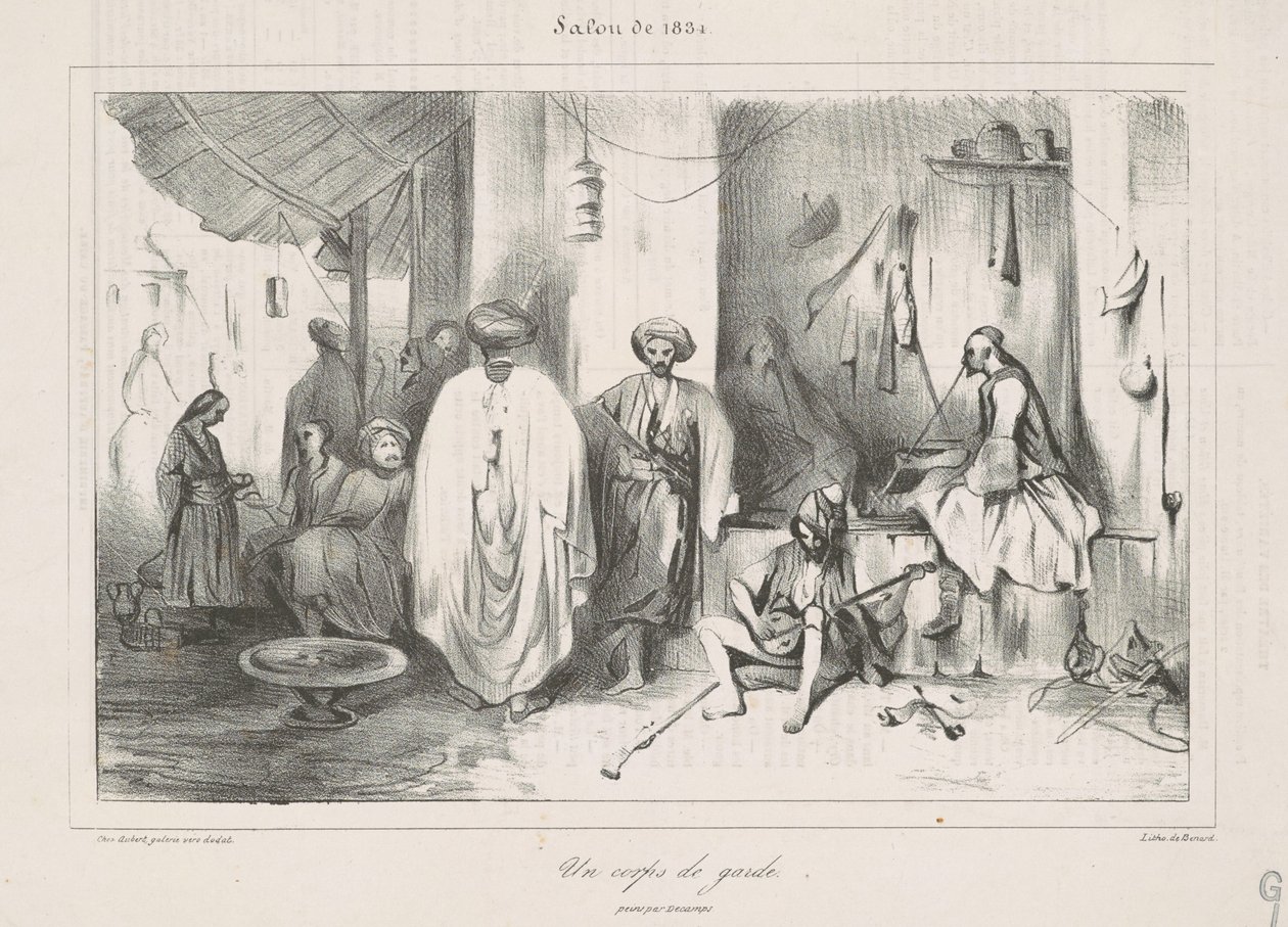 Strážnice namalovaná Decampsem od Honoré Daumier