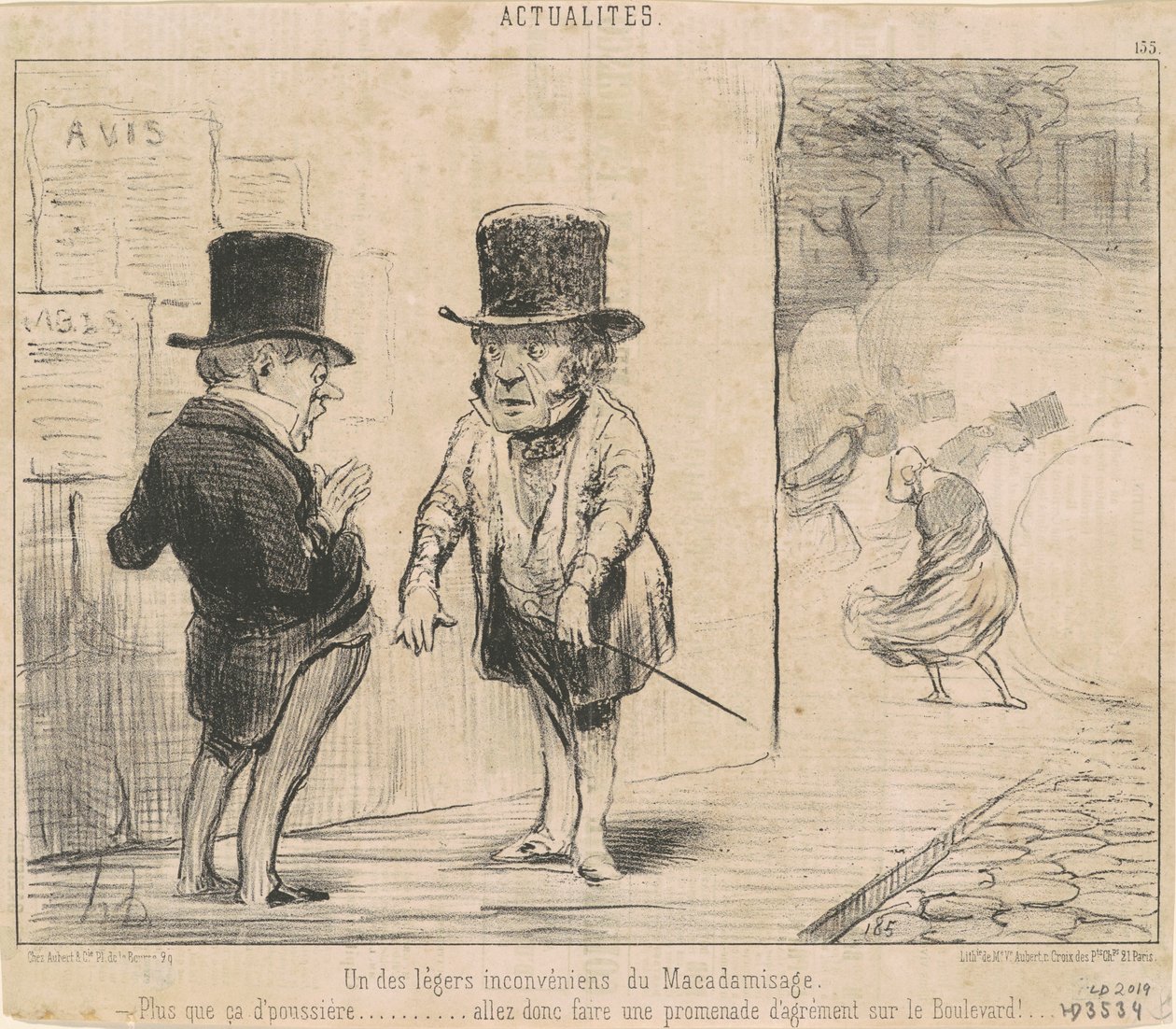 Jedna z nevýhod makadamizace... od Honoré Daumier
