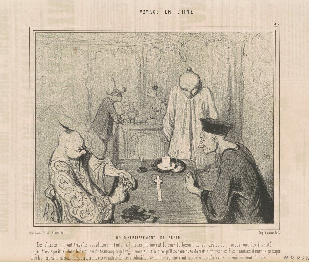 pekingská zábava od Honoré Daumier