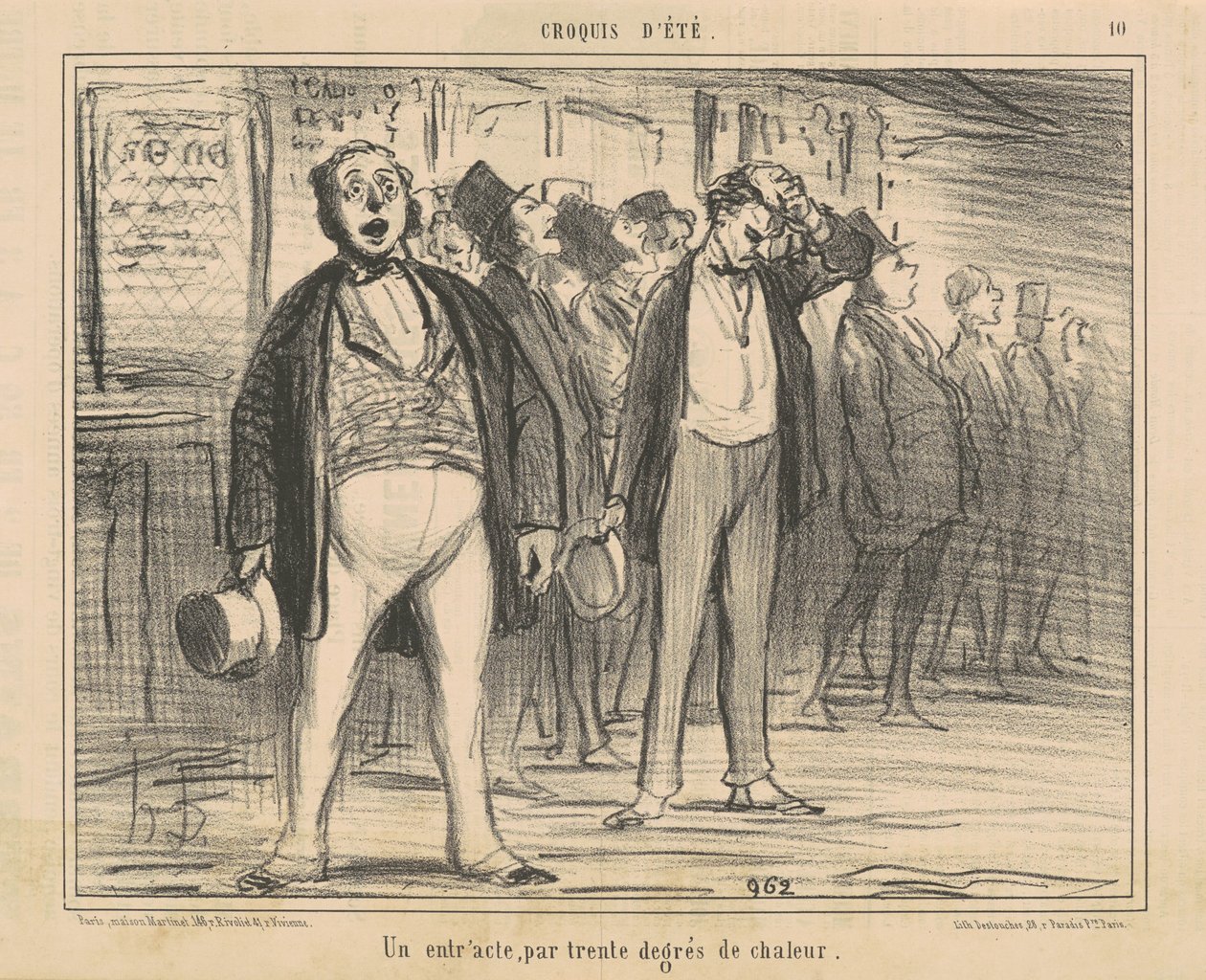 Přestávka ve třiceti stupních horka od Honoré Daumier
