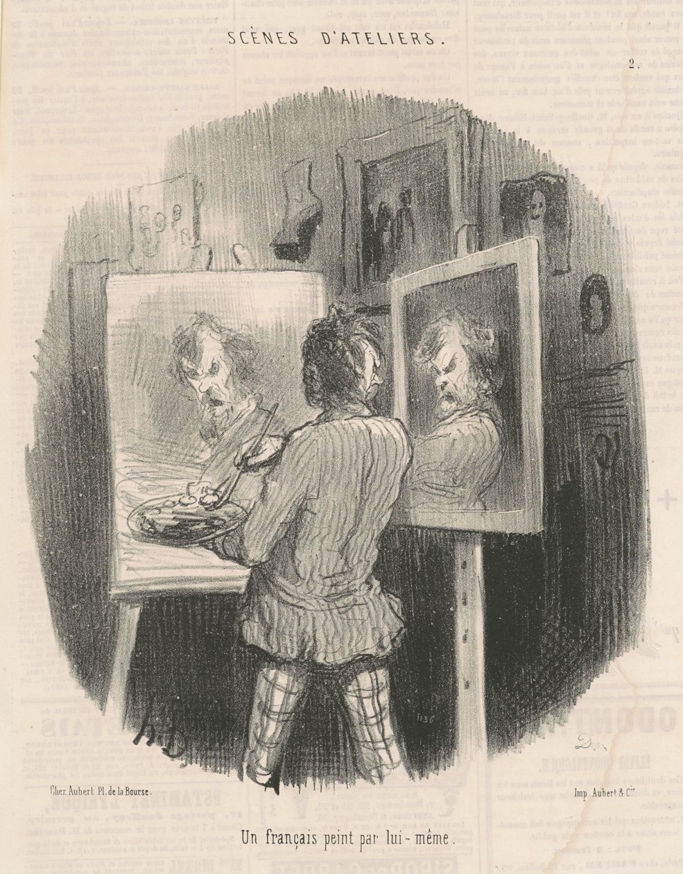 Francouz maloval sám od Honoré Daumier