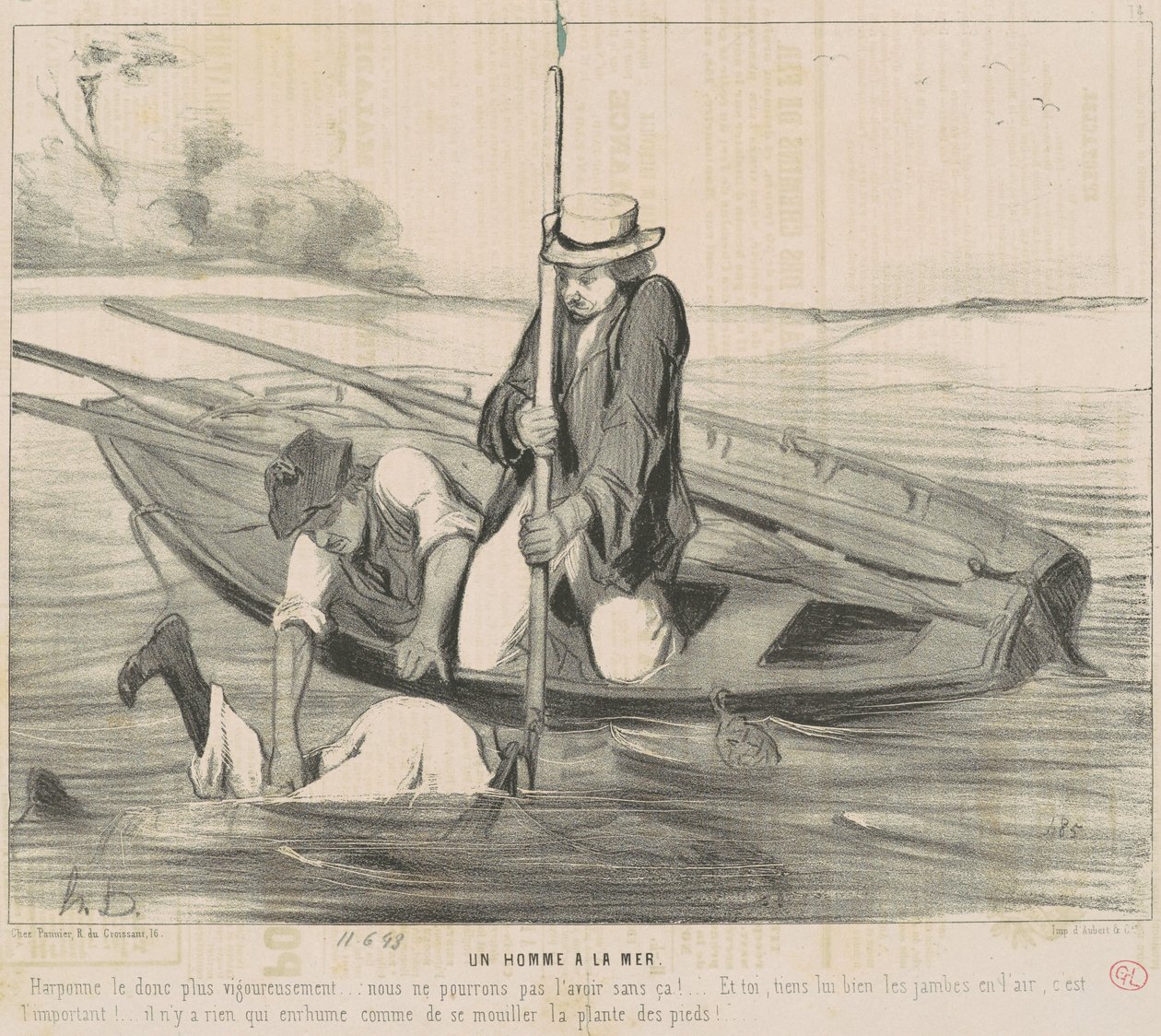 Muž z moře od Honoré Daumier