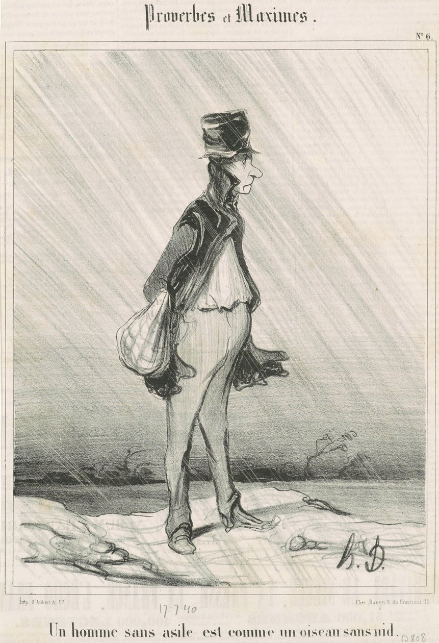 Bezdomovec... od Honoré Daumier